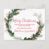 今最高の季のクリスマスのハガキを祈る ポストカード (正面)