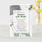 今月のビジネスおめでとうございます カード (黄色い花)