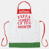 今月のピザシェフ – 名前を追加 エプロン (正面)