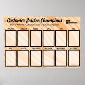 今月のフォトディスプレイのカラーウェーブ従業員 ポスター (正面)