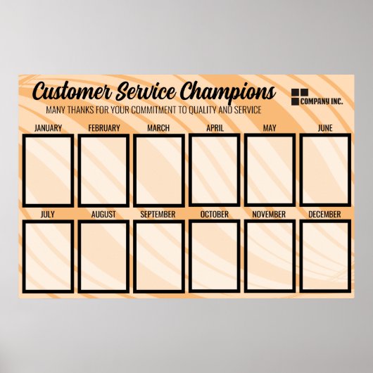 今月のフォトディスプレイのカラーウェーブ従業員 ポスター (正面)