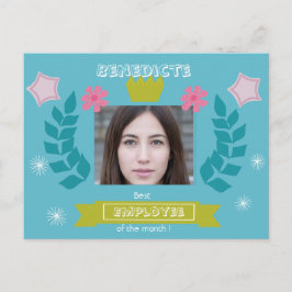 今月のベスト社員 - おめでとう - 写真の仕事 ポストカード
