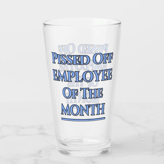 今月のユーモアのある従業員 タンブラーグラス (裏面)