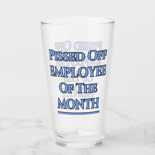 今月のユーモアのある従業員 タンブラーグラス (正面)