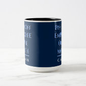 今月のユーモアのある従業員 ツートーンマグカップ (中央)