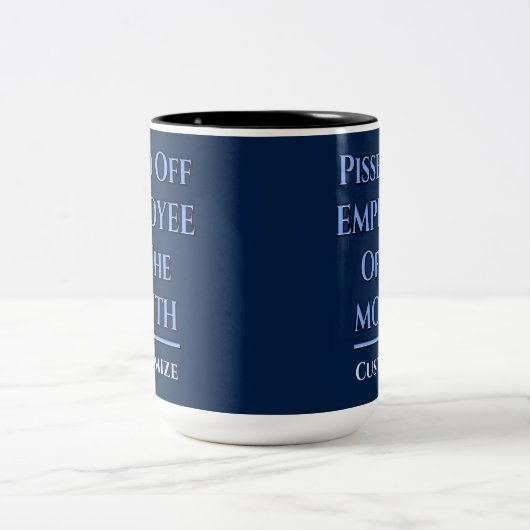 今月のユーモアのある従業員 ツートーンマグカップ (中央)