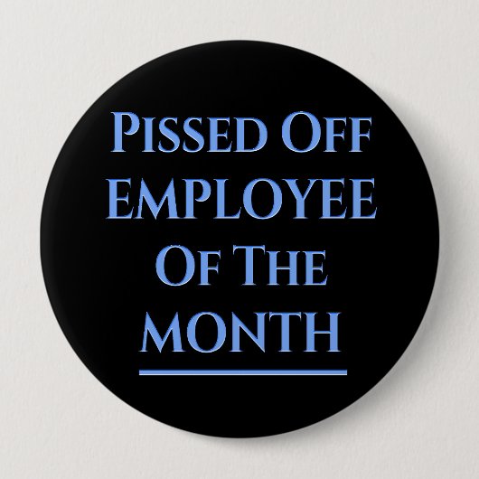 今月のユーモアのある従業員 缶バッジ (正面)