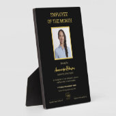 今月のロゴ写真賞プラークの従業員 フォトプラーク (側面)