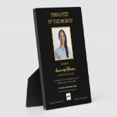 今月のロゴ写真賞プラークの従業員 フォトプラーク (側面)