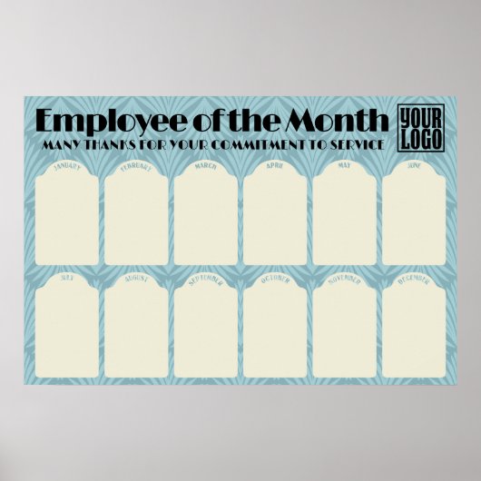 今月の写真ディスプレイのアートデコの従業員 ポスター (正面)