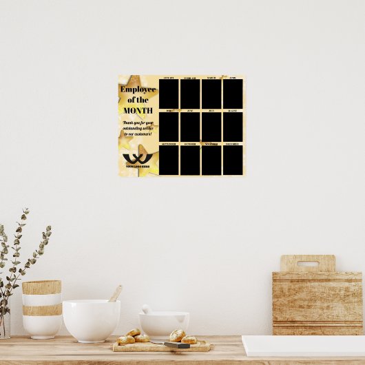 今月の写真ディスプレイのスター社員 ポスター (キッチン)