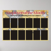 今月の写真ディスプレイのスター社員 ポスター (正面)