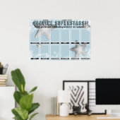 今月の写真ディスプレイのスター社員 ポスター (ホームオフィス)