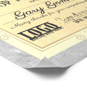 今月の写真ディスプレイのトップパフォーマー従業員 ポスター (角)