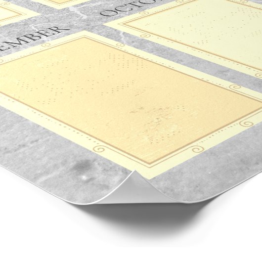 今月の写真ディスプレイのトップパフォーマー従業員 ポスター (角)