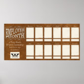 今月の写真ディスプレイのレザー従業員 ポスター (正面)