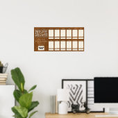 今月の写真ディスプレイのレザー従業員 ポスター (ホームオフィス)