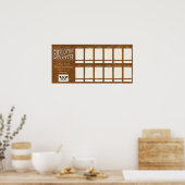 今月の写真ディスプレイのレザー従業員 ポスター (キッチン)