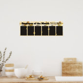 今月の写真ディスプレイのJAN-JUN従業員 ポスター (キッチン)