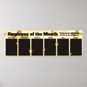 今月の写真ディスプレイのJAN-JUN従業員 ポスター (正面)