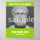 今月の写真ポスターの従業員を作成する ポスター (正面)