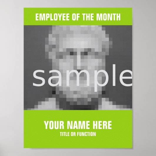 今月の写真ポスターの従業員を作成する ポスター (正面)