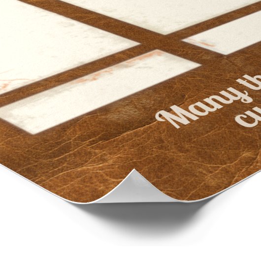 今月の写真表示ポスターのレザー従業員 ポスター (角)