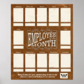 今月の写真表示ポスターのレザー従業員 ポスター (正面)