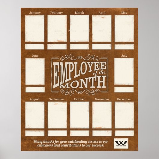 今月の写真表示ポスターのレザー従業員 ポスター (正面)