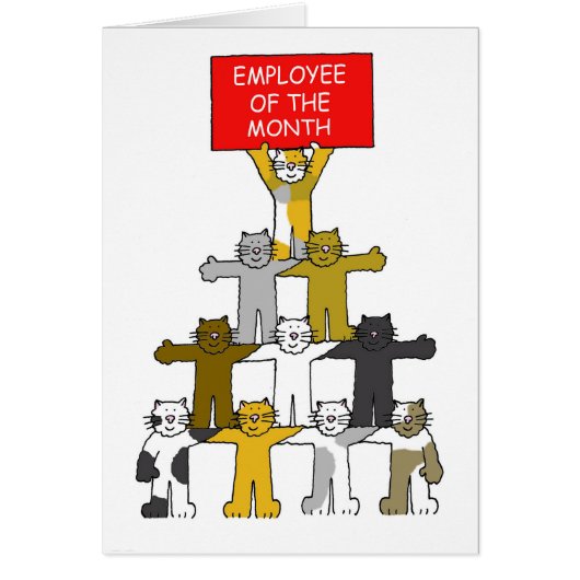 今月の猫たちの従業員 (正面)