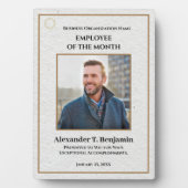 今月の社員フォトロゴ金ゴールドカスタム賞 フォトプラーク (正面)