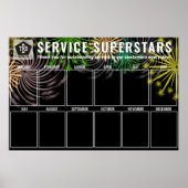 今月の花火写真表示従業員 ポスター (正面)