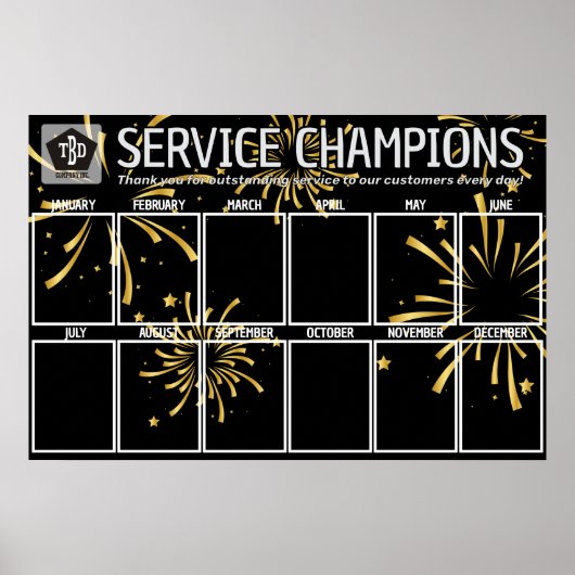 今月の花火写真表示従業員 ポスター (正面)