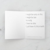 今月の誕生日カード シーズンカード (内部)