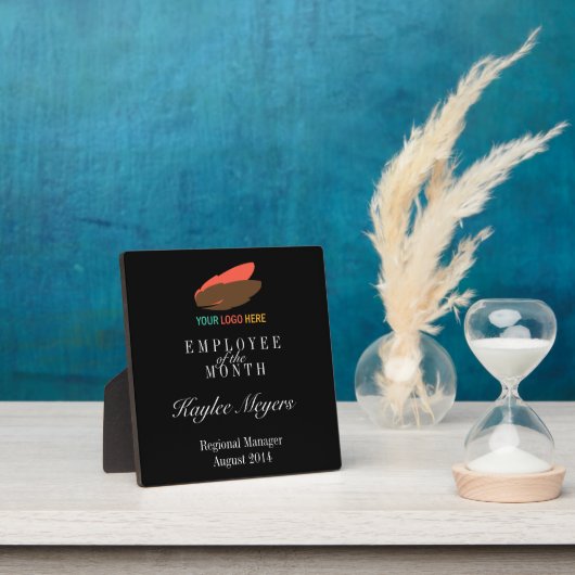 今月の賞のビジネスロゴ従業員 フォトプラーク (インサイチュ)