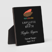 今月の賞のビジネスロゴ従業員 フォトプラーク (正面)