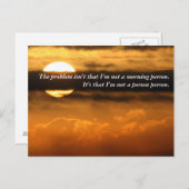 今朝あなたに会ったことで、どんなに気分が良くなったか！ ポストカード (正面/裏面)