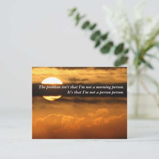 今朝お会いして何が良い？ ポストカード (スタンド正面)