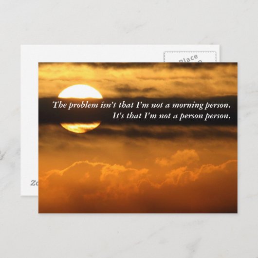 今朝お会いして何が良い？ ポストカード (正面/裏面)