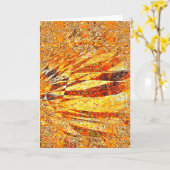 今朝の脱皮 カード (黄色い花)