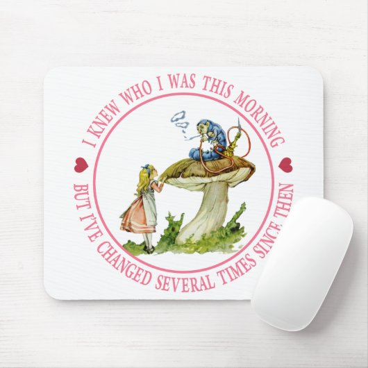 今朝は自分が誰だか分かってたけど変わっちゃった マウスパッド (マウス)