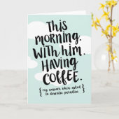 今朝一緒にパラダイスラブ引用文カード カード (黄色い花)