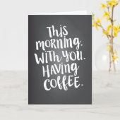 今朝一緒にパラダイスラブ引用文カード カード (黄色い花)