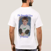 今治療の自閉症のトライアスロンのTシャツ Tシャツ (裏面)