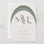 今熱狂するすぐ日付を保存 招待状 (正面)