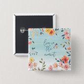 今生きる-自然の至福 缶バッジ (正面&裏面)