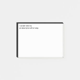 今疑問に思の私の仕事の説明 ポストイット