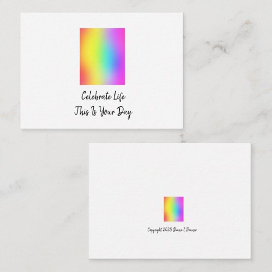 今祝日の人生 ノートカード (正面/裏面)