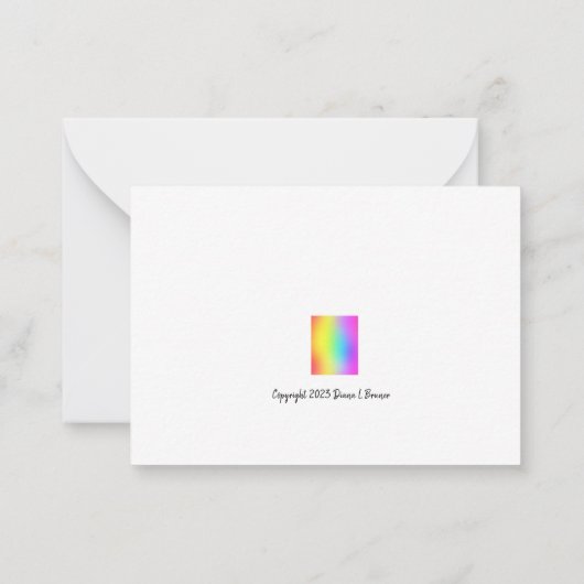 今祝日の人生 ノートカード (裏面)