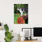 今私の注意を持っている – 子猫ポスター ポスター (ホームオフィス)